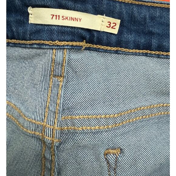Levi's 711 women’s Skinny stretch size 32 denim jeans - Picture 4 of 4